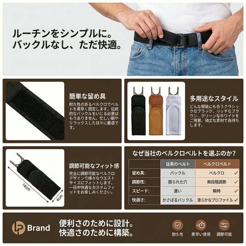 FitLoop™ バックルフリーベルト